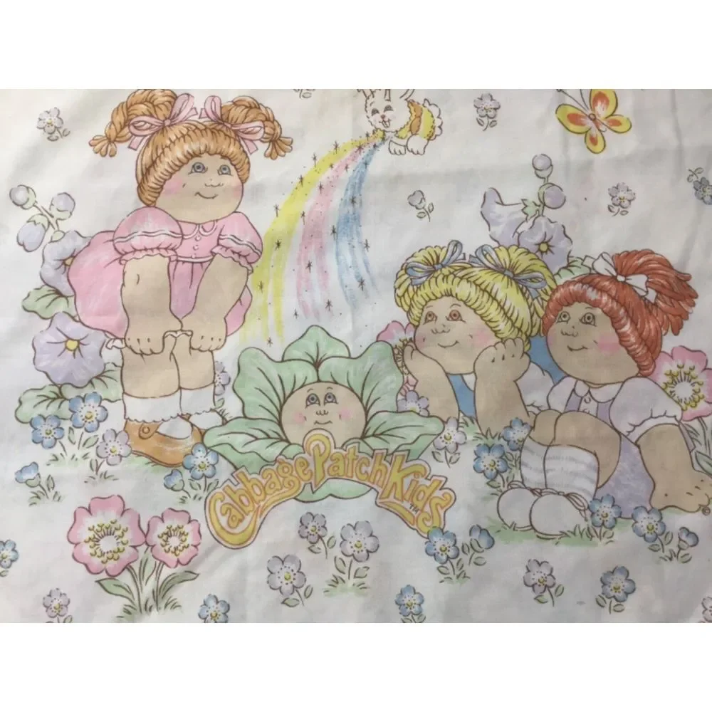 1983 Cabbage Patch Kids Pillow Fabric Case Standard‎ Size